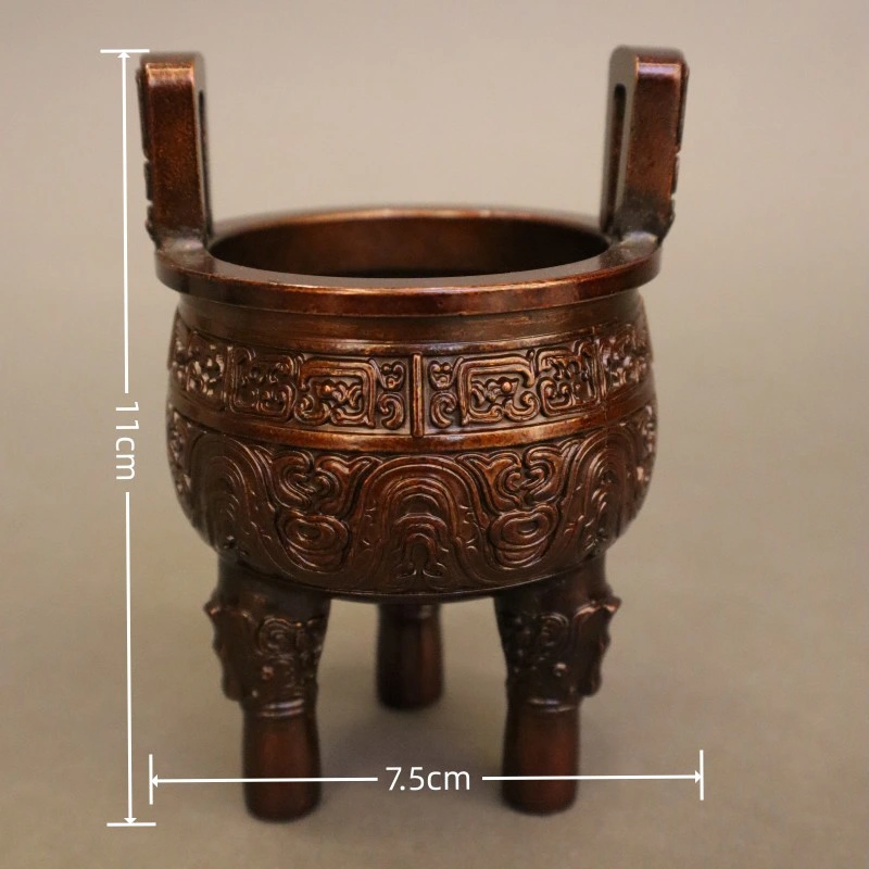 Antike chinesische alte Dynastie Messing Gefäß für Incensory brennende Nahrung Zubehör Für Gefäße