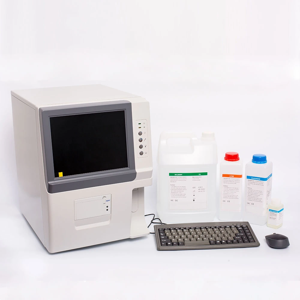Genrui Blood Analysis Machine 2 Channels Automated Hematology Analyzer with Reagent