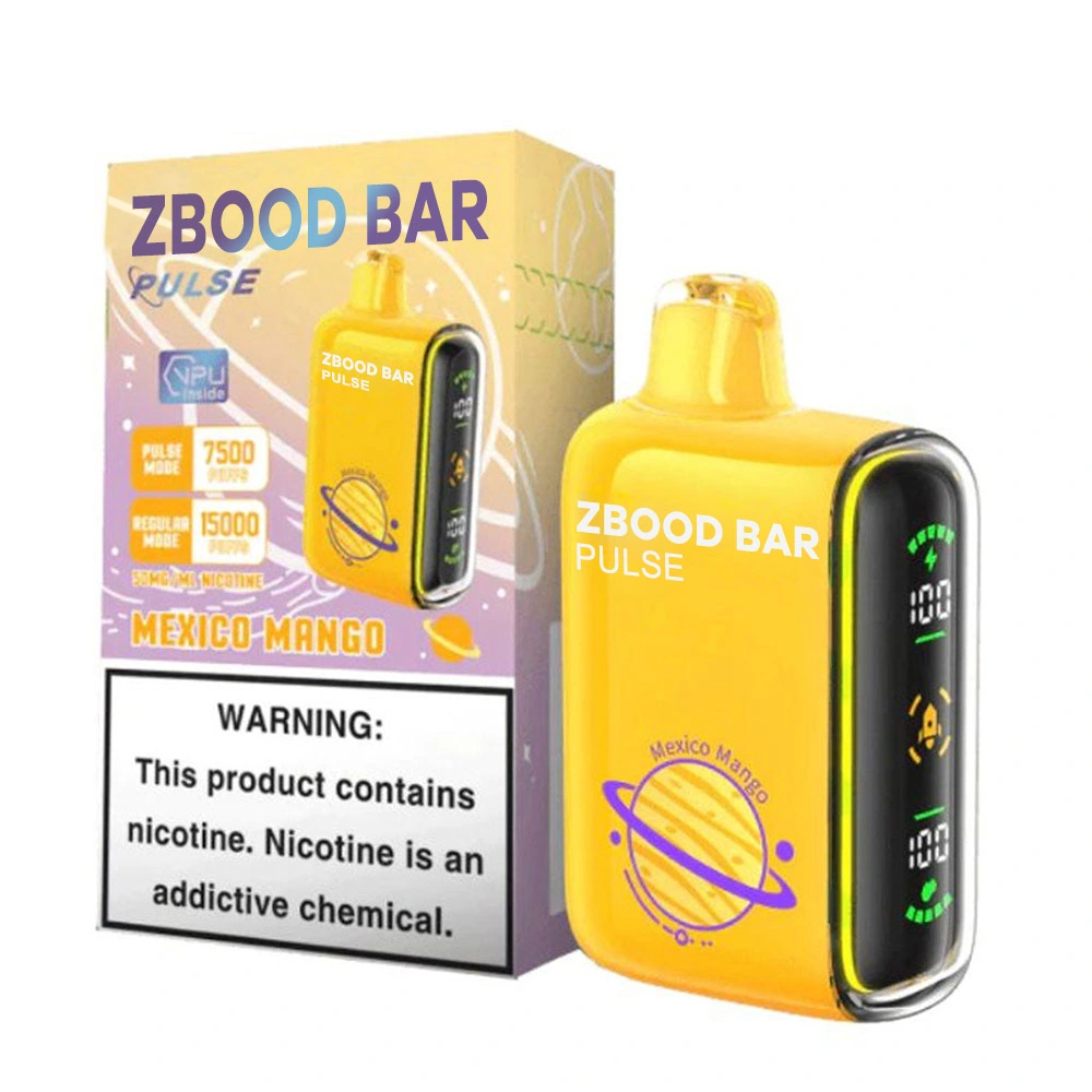 Barre d'impulsions numérique Zbood OEM ODM USA 0/2%/3%/5% Ma6000 Mk Ugly Monkey Ovns stylos Vape jetable