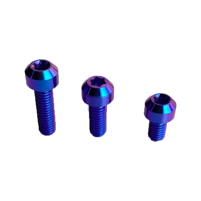 Hot Selling CNC Lathe Machining Screw M5 Chamfering Plum Head Bicycle Motorcycle Modification Upgrade Accessories Colorful Screw 10-45mm Accessories