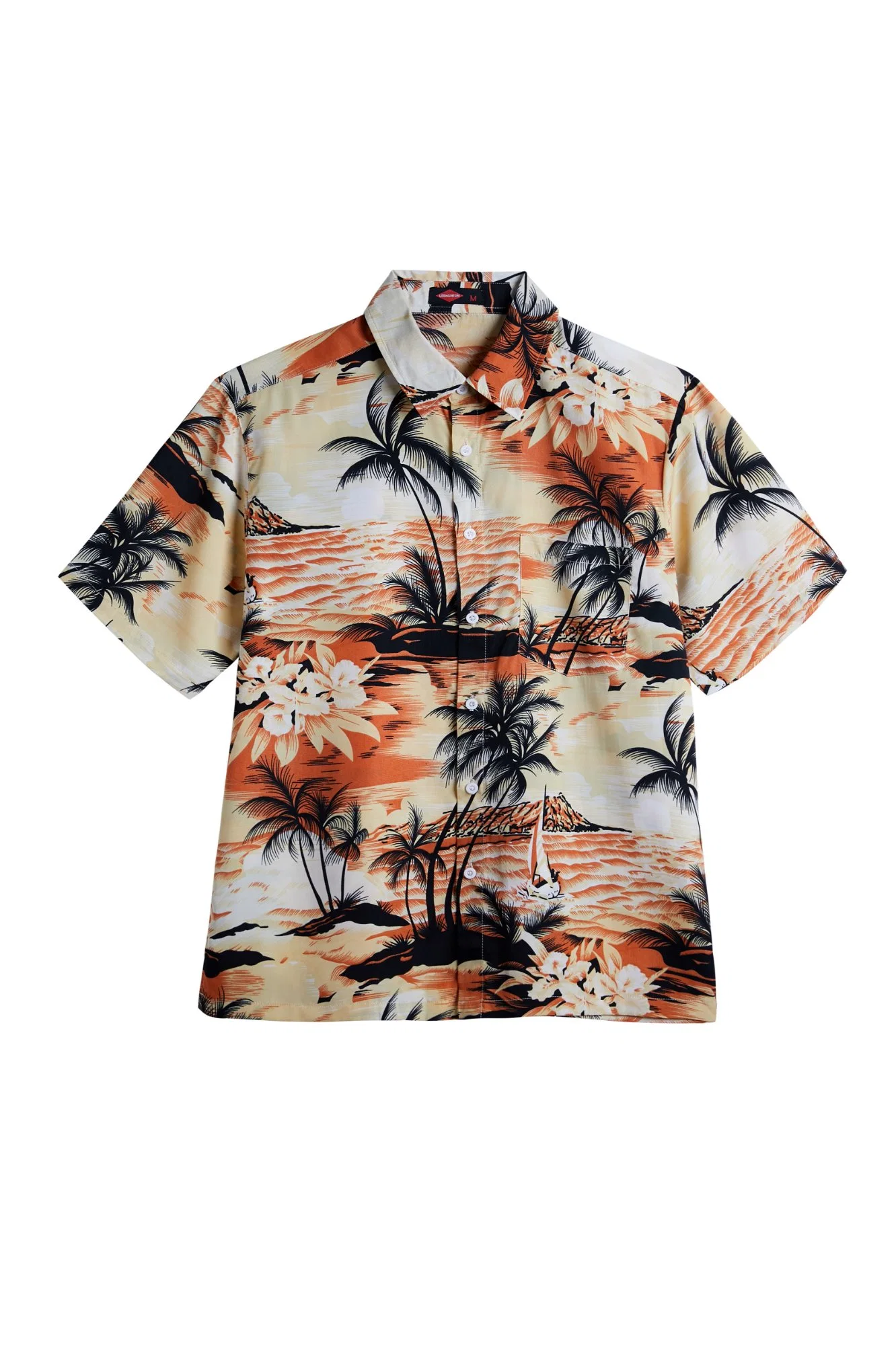 Custom Polyester Hawaii Shirt Dress Shirt Wholesale/Supplier Cotton Digital Sublimation Printing Men's Hawaiian Shirts