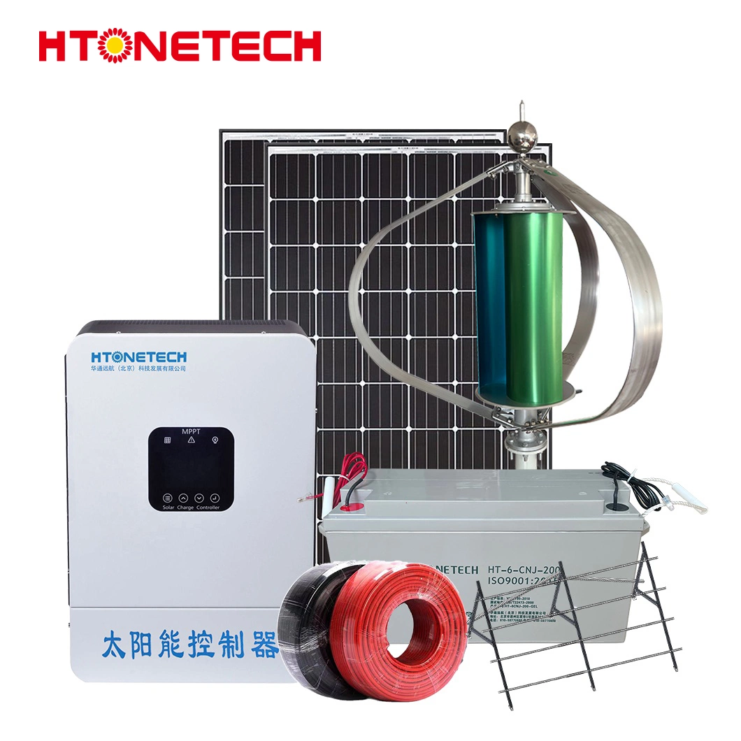 Htonetech Monocrystalline Canadian Solar Panels Manufacturers Outdoor Solar Energy System Power Station China Solar & Wind Hybrid Home Power Systems