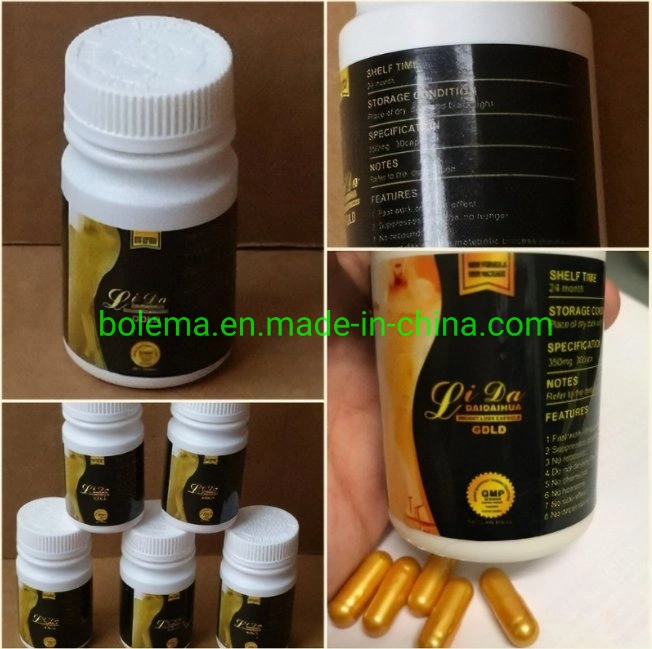 Lida original de l'or noir La perte de poids Slimming Capsules