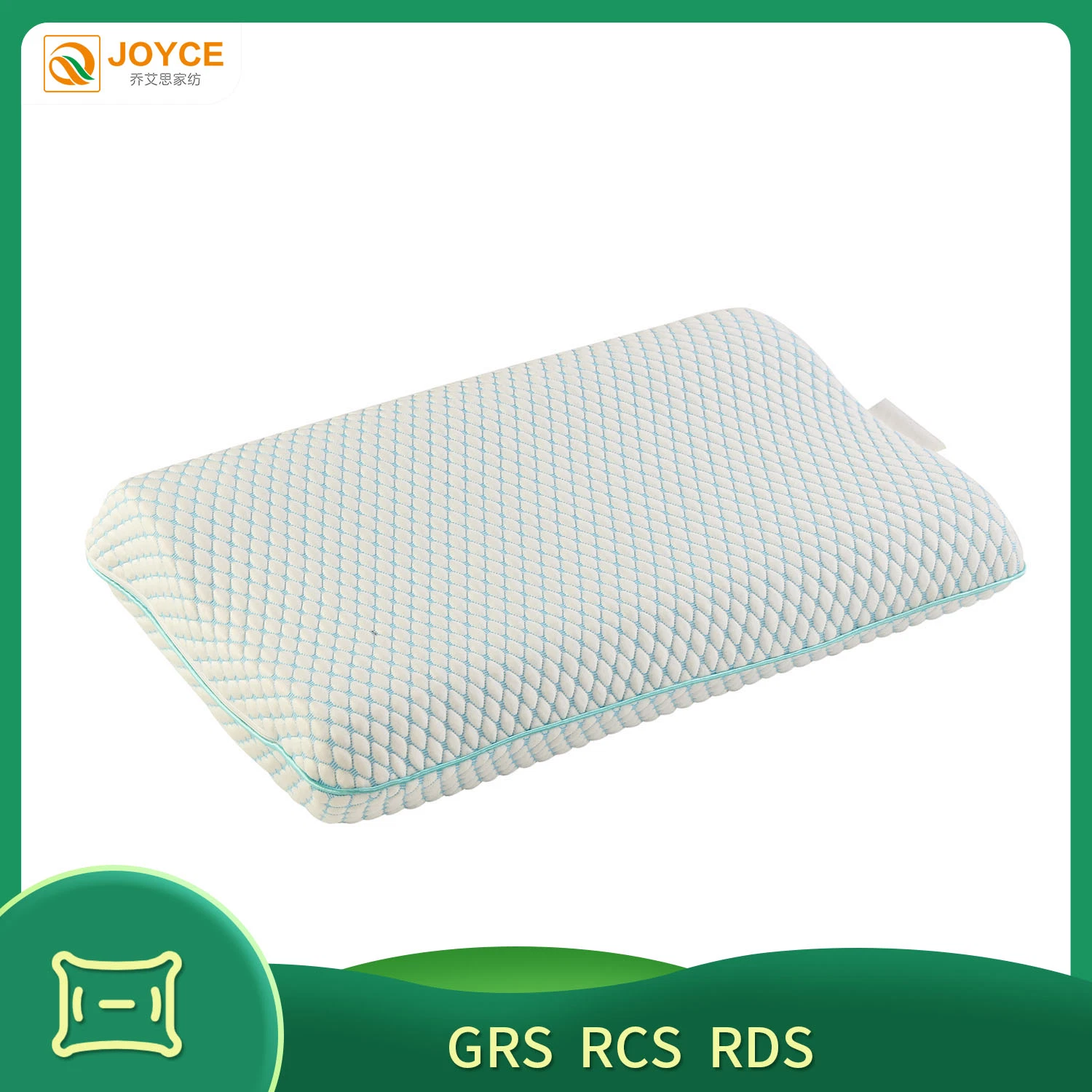 Polyester Cover Popular Cooling Gel Memory Foam Infused Pillow for Good Sleeping