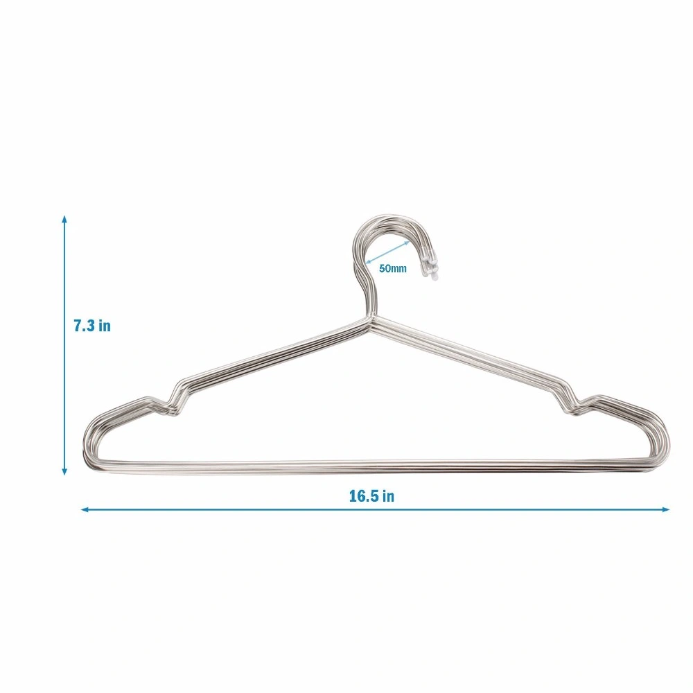 Laundries Store or Hotel Single Use Galvanized Silver Wire Hangers