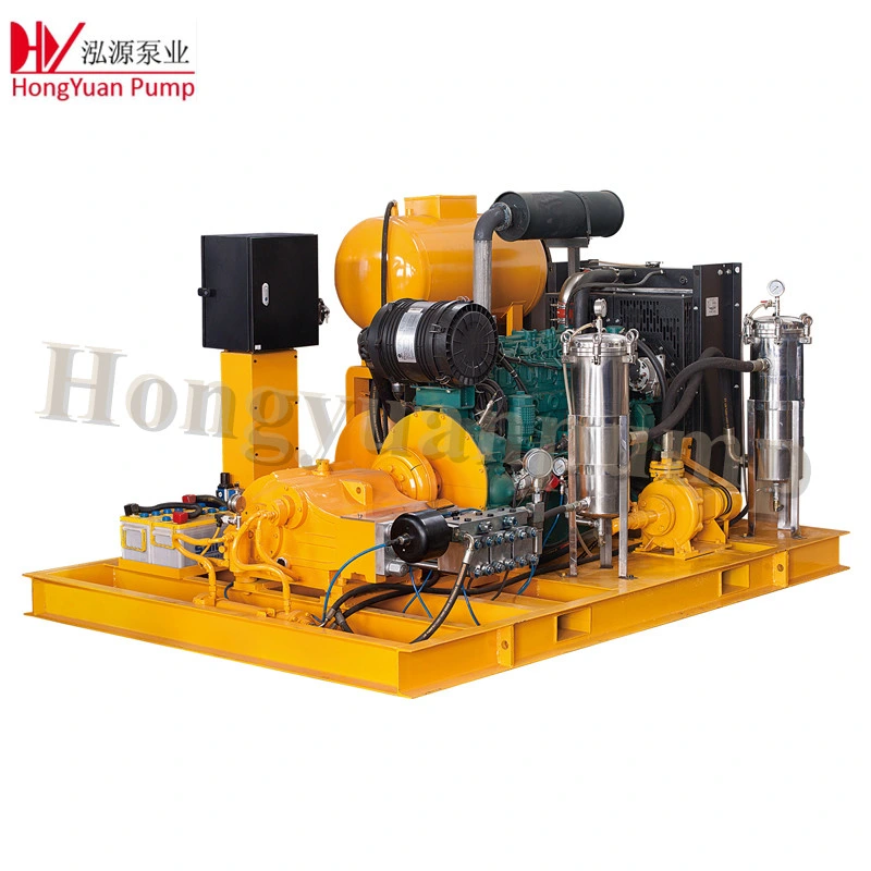 Heater Exchanger Tube Cleaning Water Blasting Triplex Piston Pump