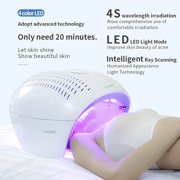 4 Colors Face LED Light Therapy Skin Rejuvenation Acne Removal PDT Machine