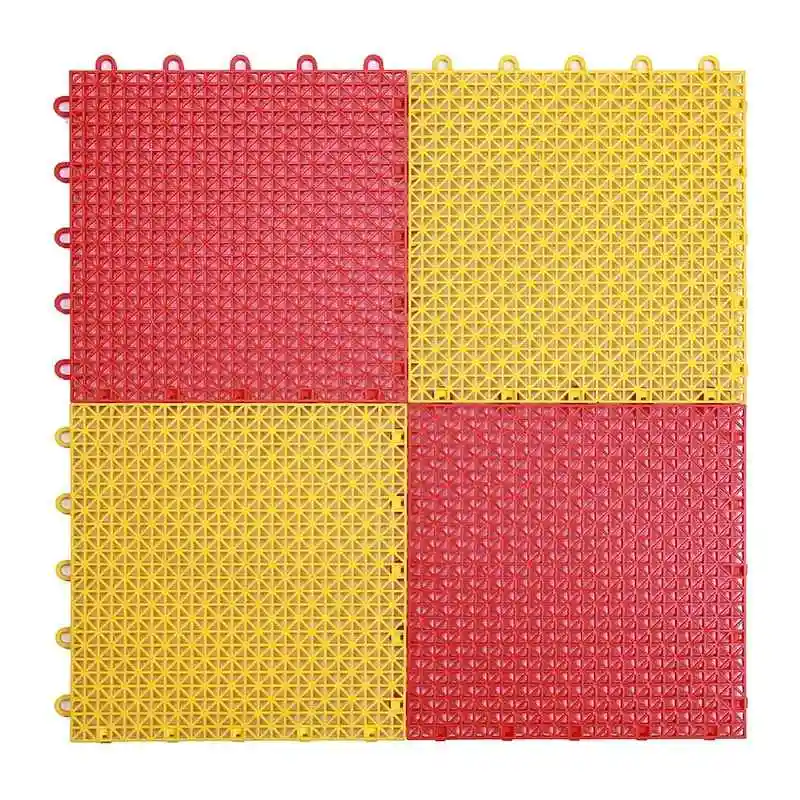 Outdoor PP Interlocking Kunststoff Bodenfliesen Basketball Courts Gummi Bodenbelag