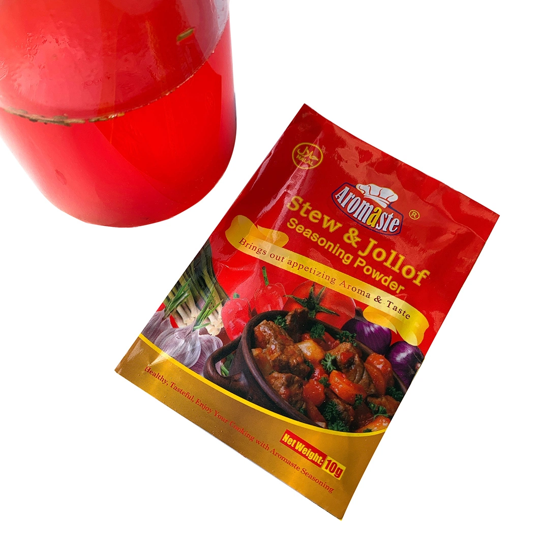 Poudre de saison de saveur de Jollof de haute qualité 10g*600Bags avec le service OEM