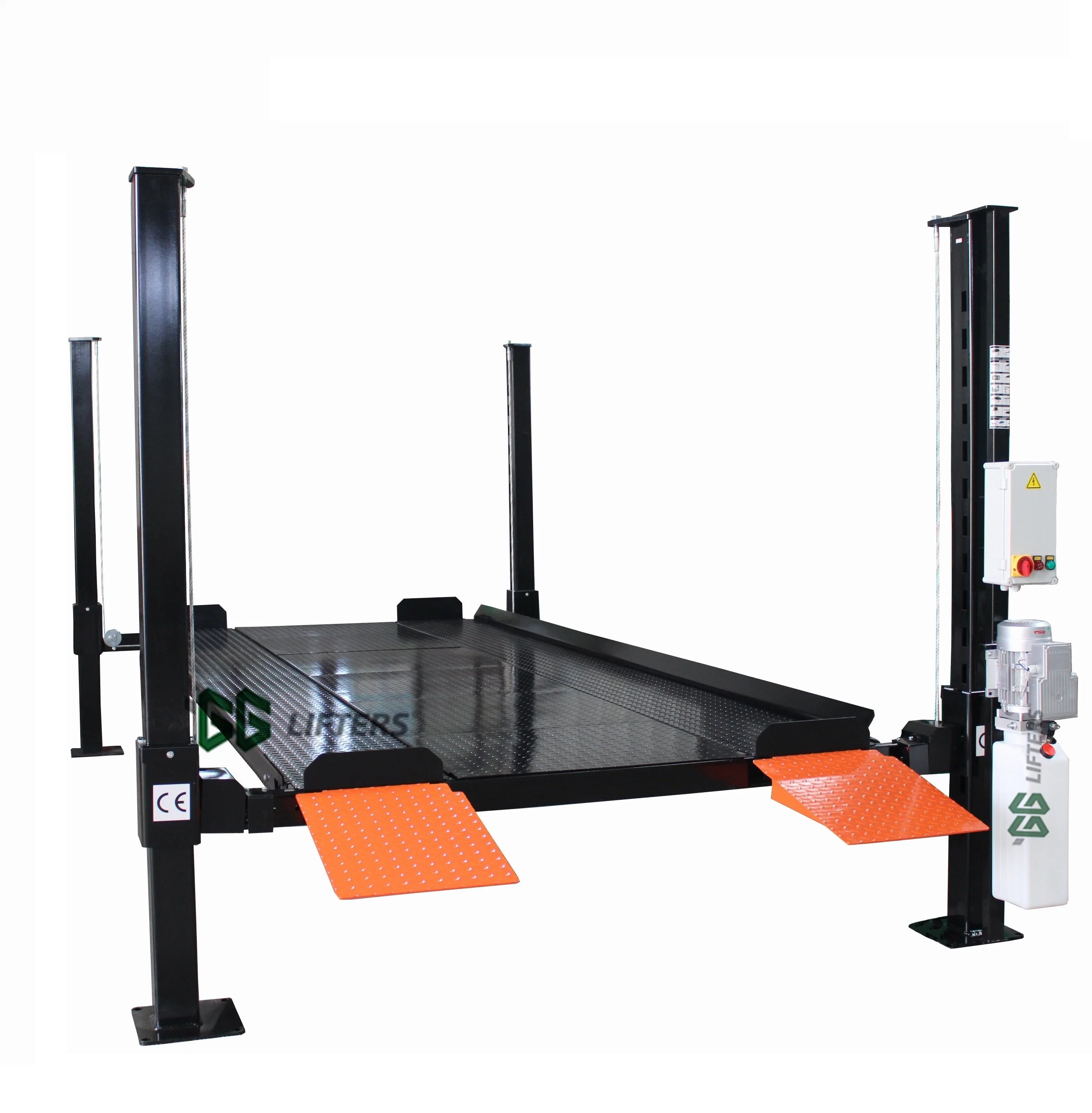 hydraulic 4 post double deck car lift automatic car parking system auto lift 2700kg capacity home garage equipment