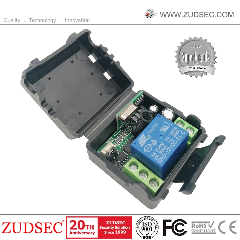 Panel de operaciones de 2 botones 315/433MHz código fijo de Control Remoto de bloqueo de la puerta eléctrica