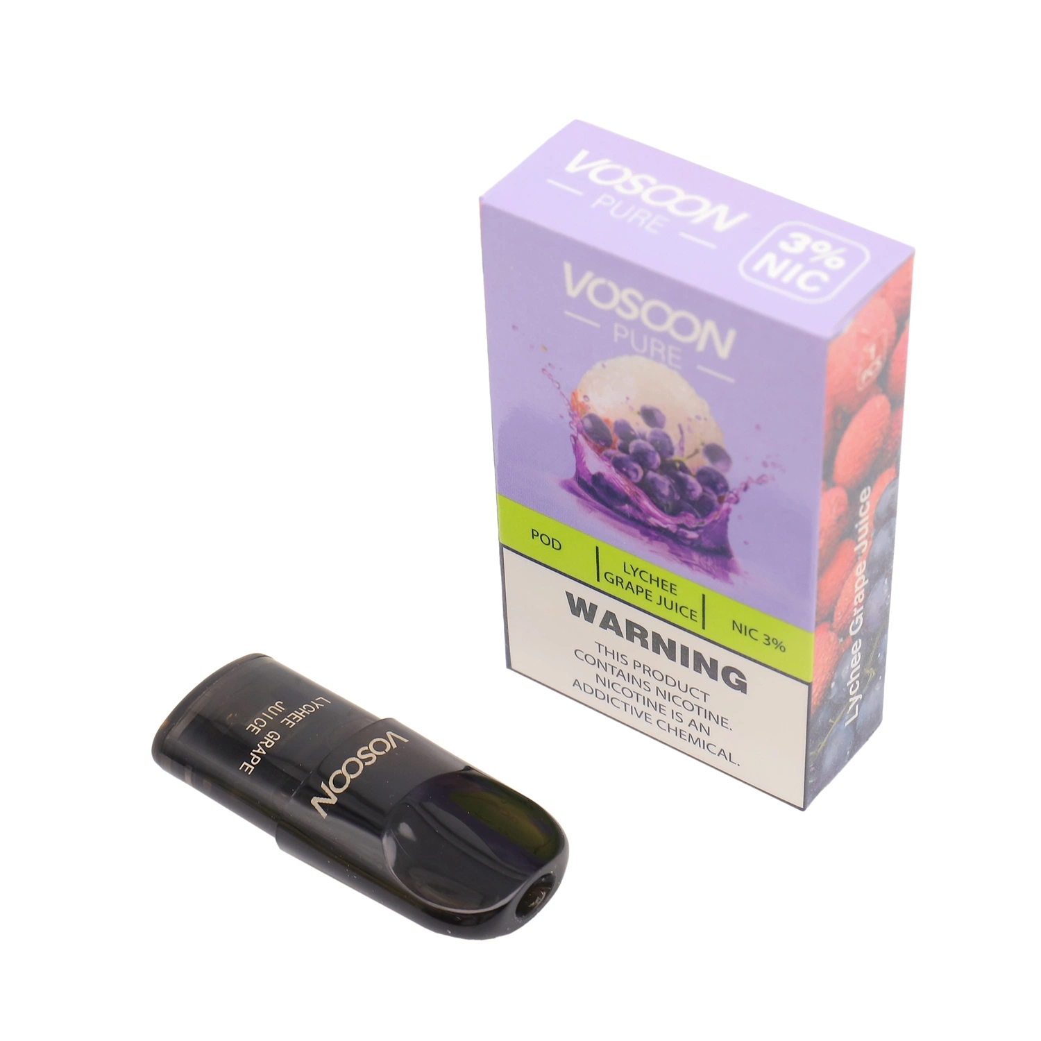 Одноразовый комплект для vape Pure Pod Vosoon 600 Puff Relx Бесконечность 2мл пустой измеритель повторно заправленный прибор Атомизатор Оптовая торговля Низкий MOQ Вап