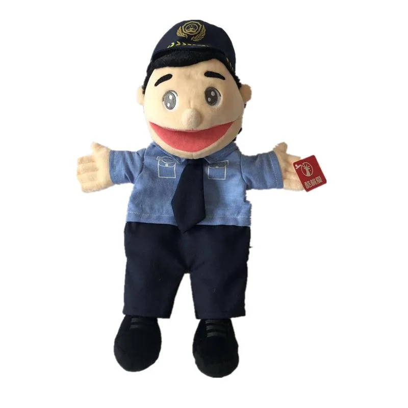 OEM ODM Wholesale/Supplier Factory Custom Cartoon Workman Character Hand Puppet Stuffed Hand Puppet Theatre