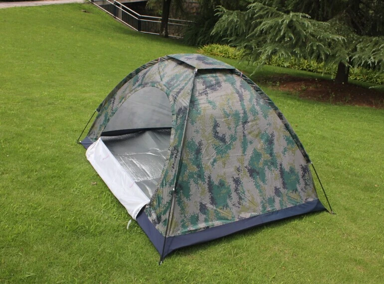 Tienda de campaña de camuflaje de jungla para acampar al aire libre, viajes, camping ultraligero, impermeable, tienda de playa