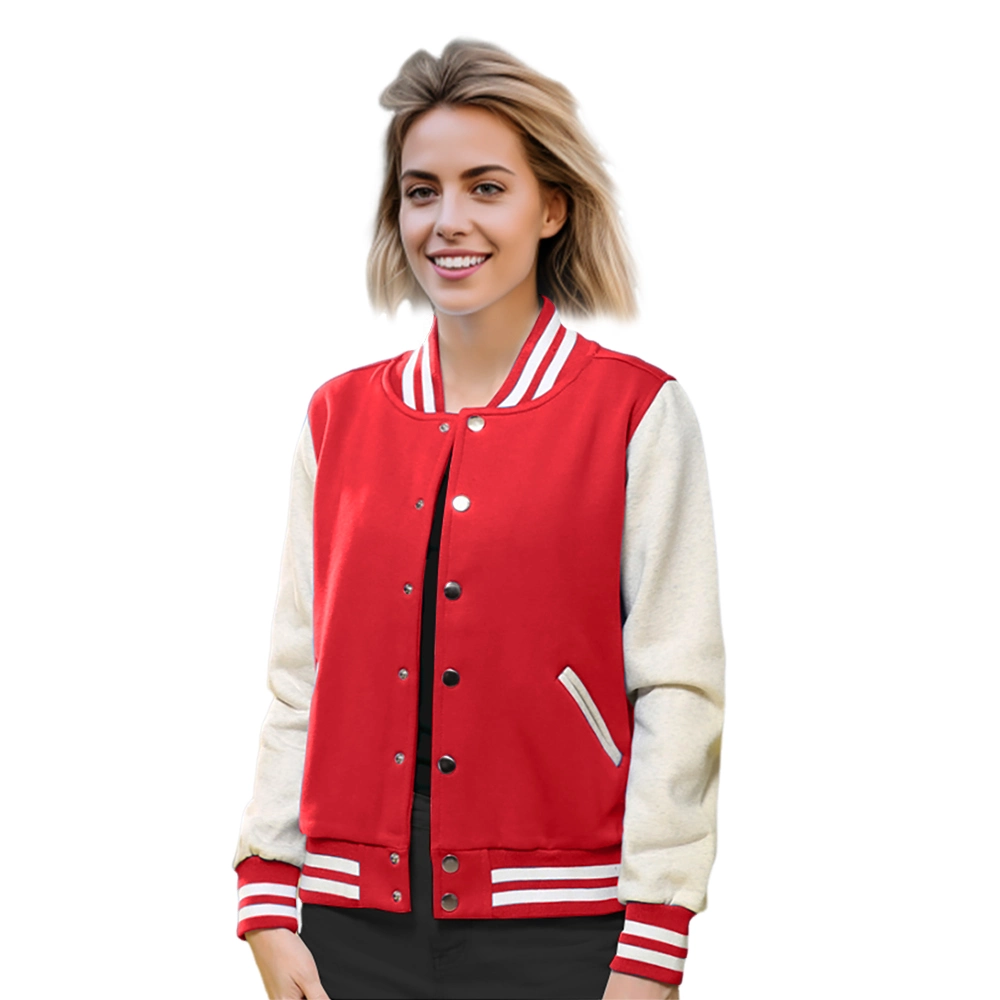 Großhandel Winter Frühling Unisex Mode Bomber Jacke Custom Chenille Stickerei Letterman Baseball Jacken Bekleidung Lässige Varsity Jacke für Herren Damen