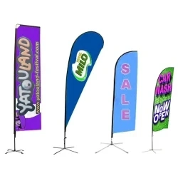 Wholesale Advertising Teardrop Feather Flag Pole Display