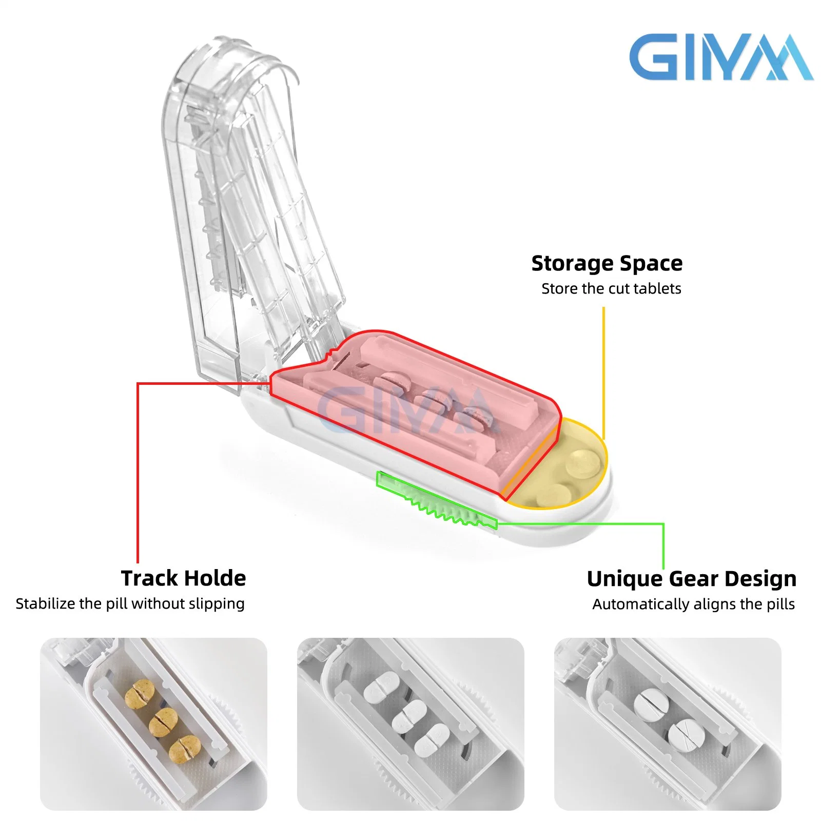 Safety Pill Slicer with a Big Enough Storage Space