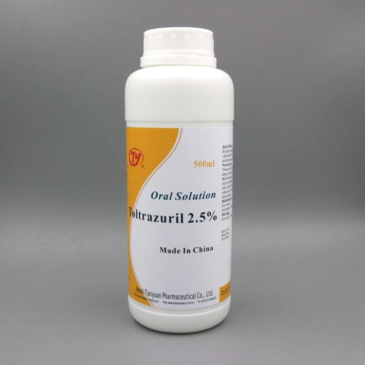 Animal Drugtoltrazuril Oral Solution 2.5% 5% Veterinary for Cattle, Horse, Sheep, Pig, Camel