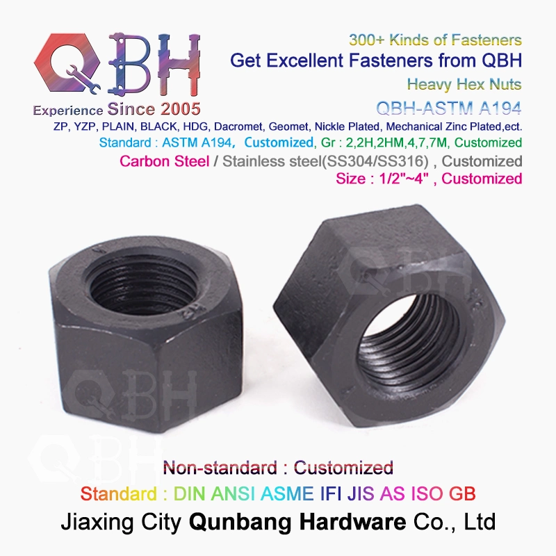 Qbh ASTM a 194 Steel Structure Fabricated House Workshop Platform Heavy Structural Roofing Frame Part Walkway & Floor Bridge Heavy Hexagon Hexagonal Hex Nut