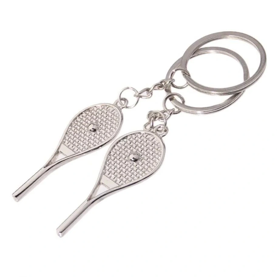 OEM Stainless Steel Tennis Ball Keychain