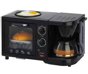 3 en 1 Horno Eléctrico Desayunador Cafetera