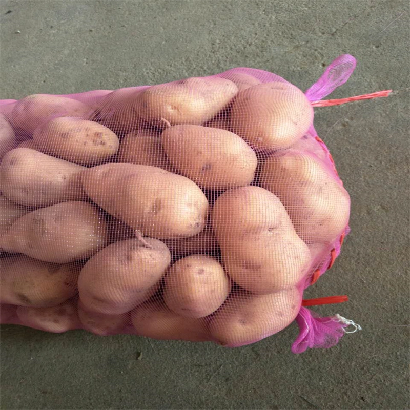 PE Potato HDPE punto Single Net fruta Raschel Bolsa de malla