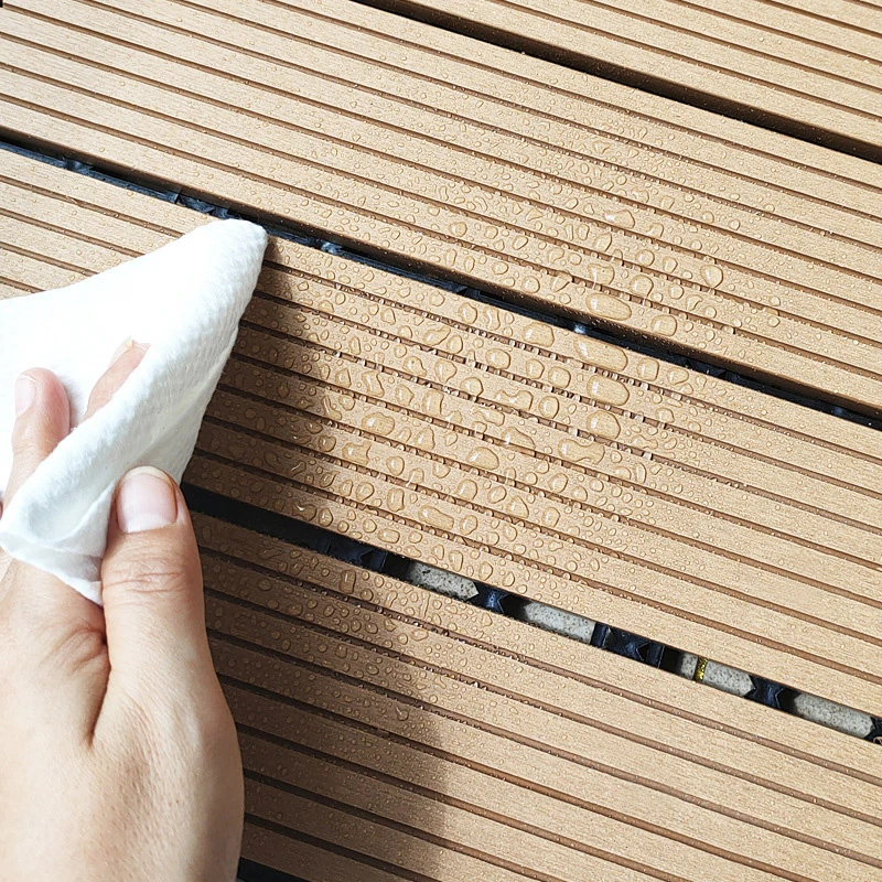 Piso de madera compuesto de Plástico anticorrosivo de empalme al aire libre pisos revestimientos de suelo de madera de plástico