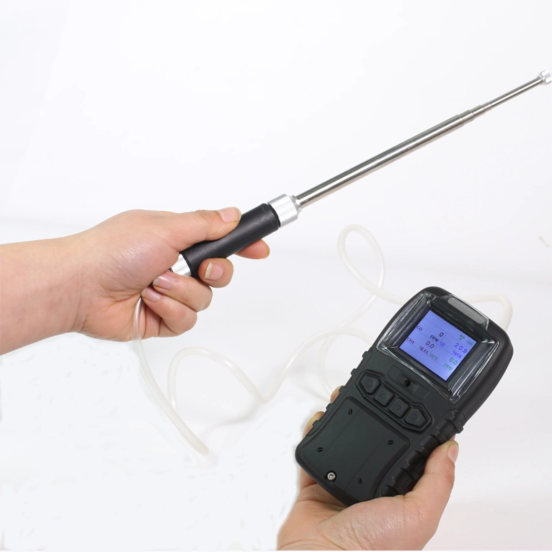 Portable 4 Gas Detector/Multi Gas Analyzer (CO, H2S, O2 and LEL gas)