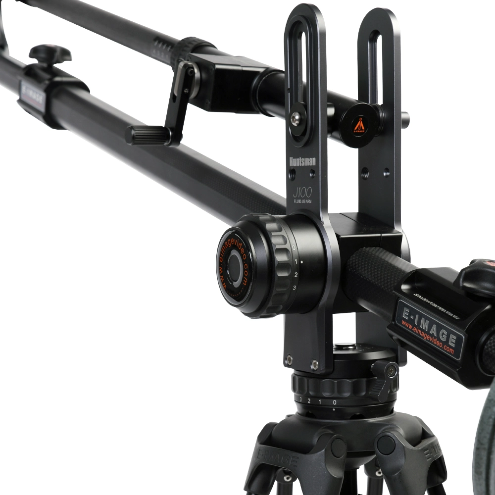 E-Image Fluid with Aluminum Video Tripod Jib Arm Kit (EJ100K+GA752)