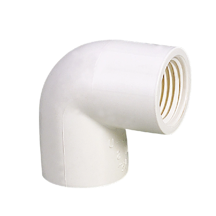 ERA Manufacture UPVC/PVC/Kunststoff/Druckrohrfittings ASTM D2466 NSF &amp; UPC Zertifikat Sch40 Weibliche Ellenbogen