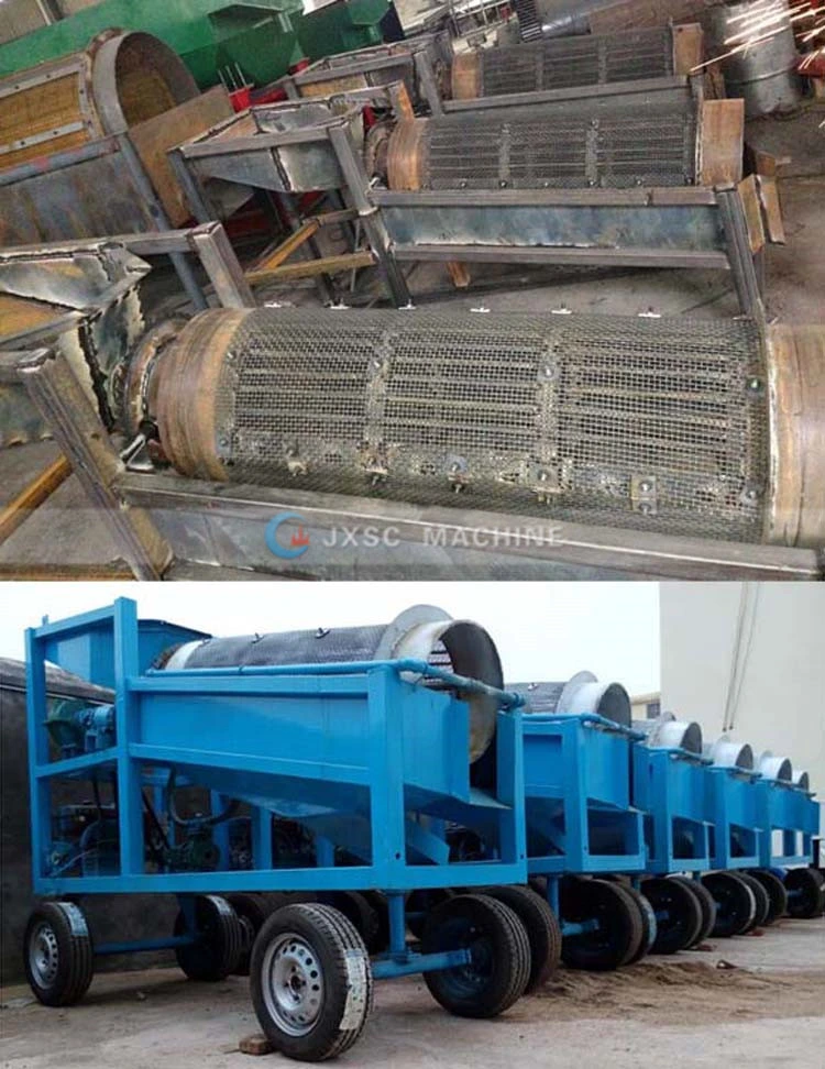Self Cleaning Trommel Screen for Gold Mining Washing Plant