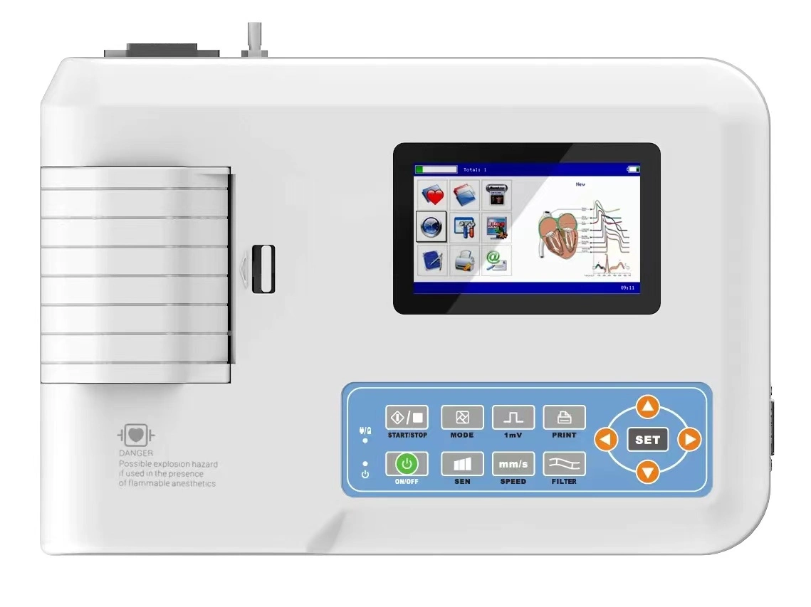 El mejor precio electrocardiograma ECG Máquina portátil de 12 canales de ECG