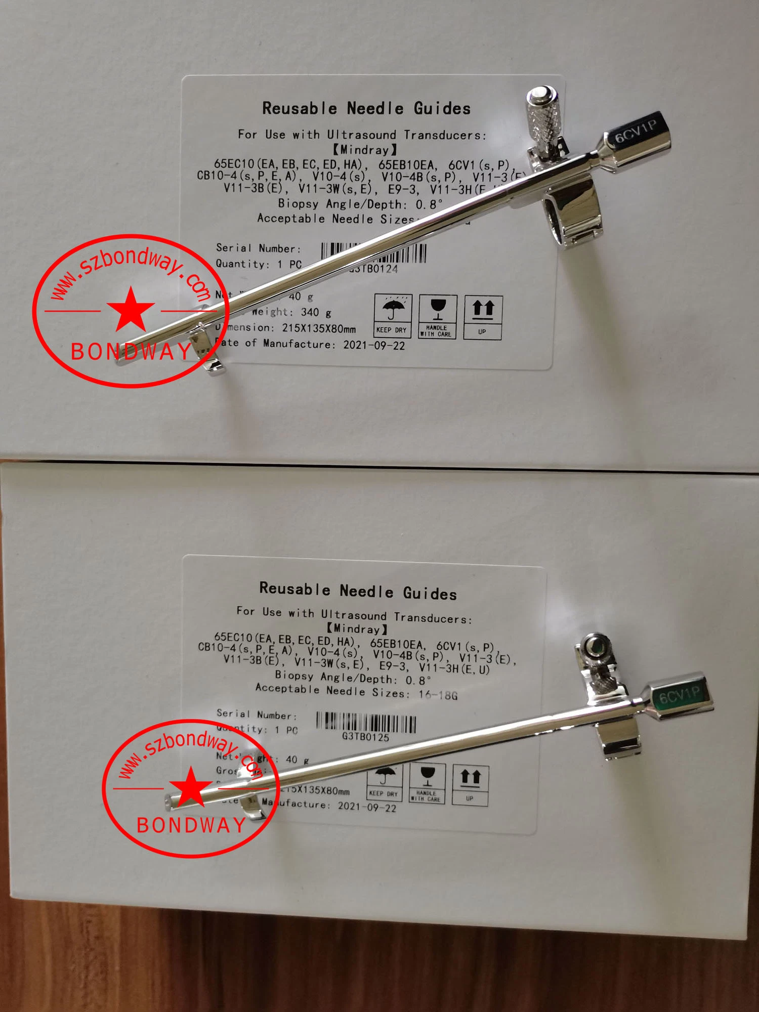Biopsy Needle Bracket, Stainless Steel Biopsy Needle Guide for Use with Canon Toshiba 3D/4D Endocavity Transvaginal Transducer Pvt-681mv