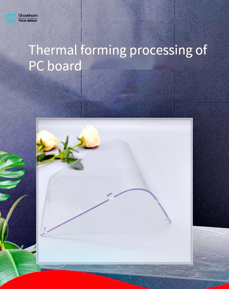 PC Board Hot Forming, PC Board Cold Bending, Transparent PC Diffusion Board Carving, Milling, Punching, Bending, Hot Forming