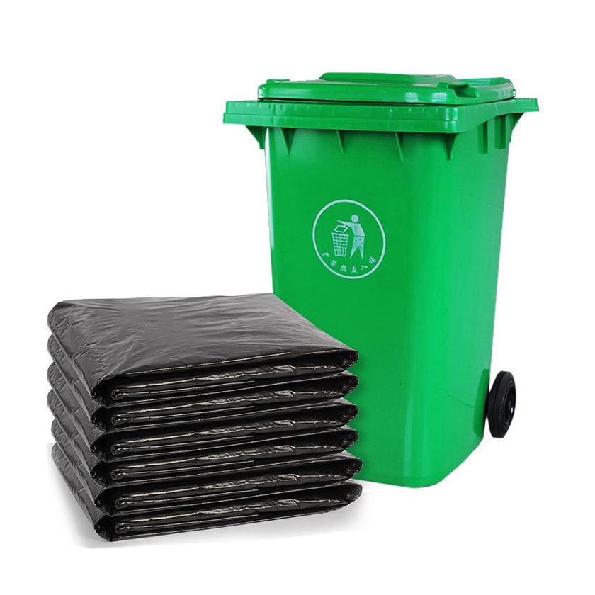 إمداد مخصص لحقائب القمامة البلاستيكية السوداء البلاستيكية حقيبة المهملات CAN Liner