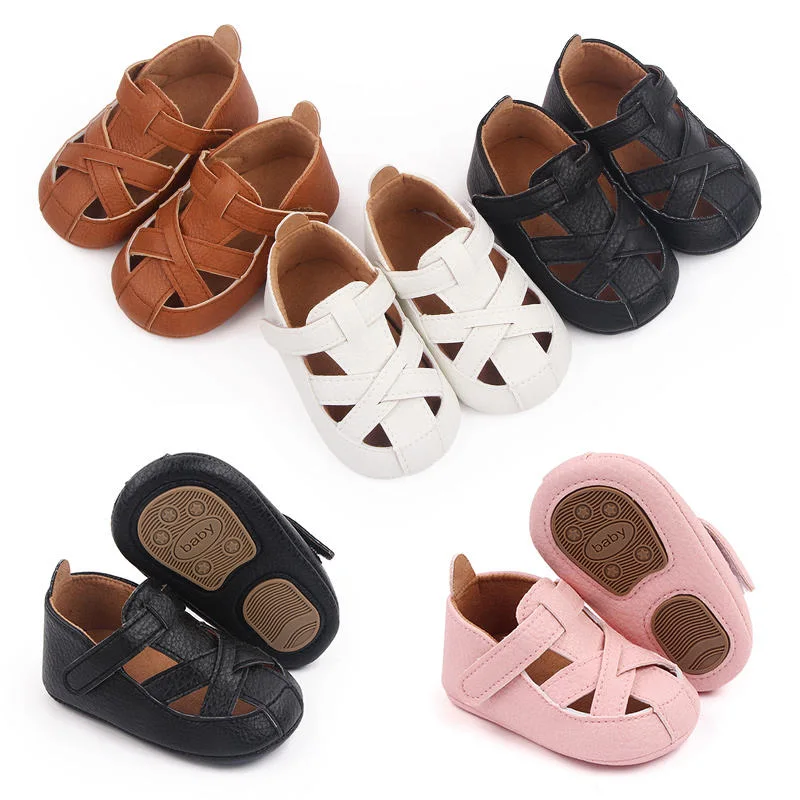 Spring and Summer Casual Walking Shoes and Breathable PU Leather Baby Shoes