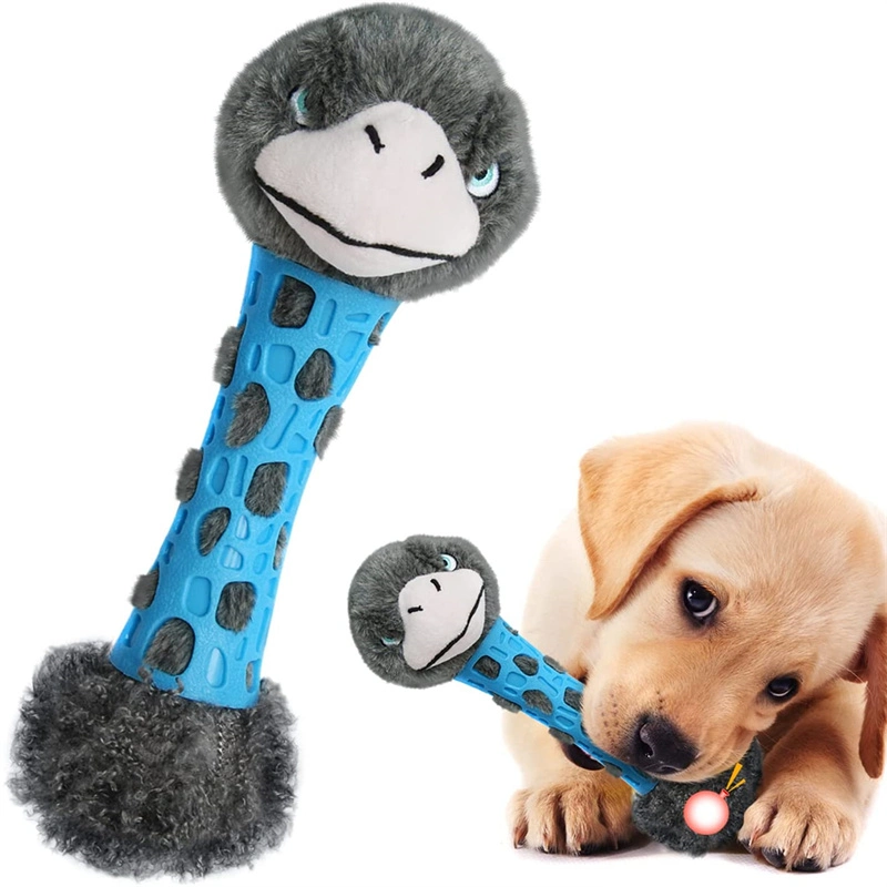 Hot Selling Eco Friendly Durable Teeth Cleaning Squeaky Chew Dog Plush Toys Pet Chew Toys