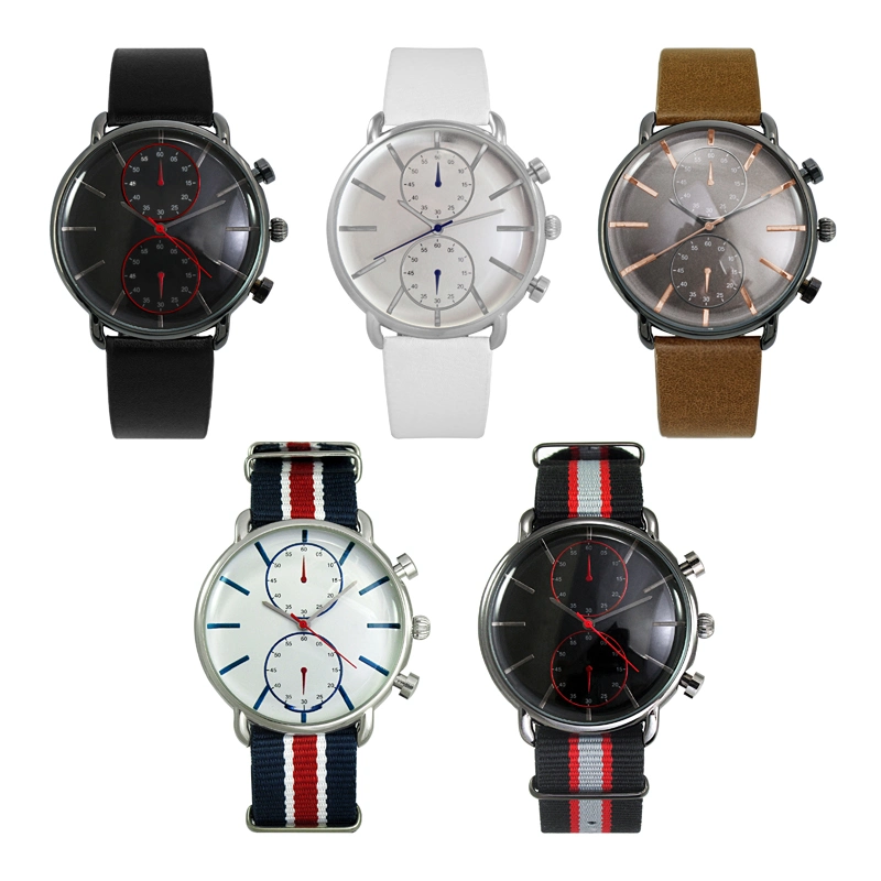 Men Top 2021 Waterproof Fashion PU Band Custom Your Design Gift Promotion Gents Man Watch