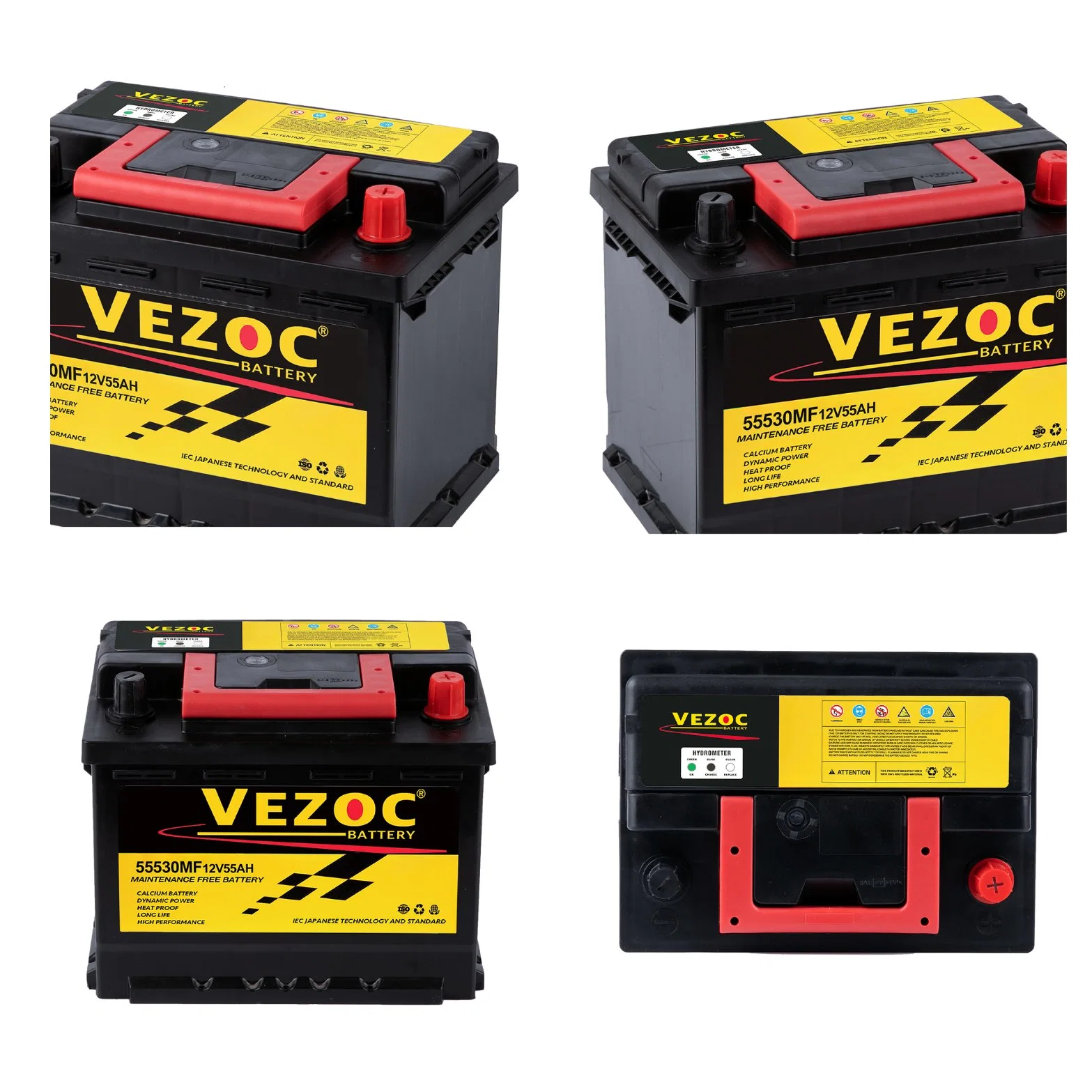 DIN55 High quality/High cost performance European Standard Automobile Car Battery 12V55ah Mf Battery