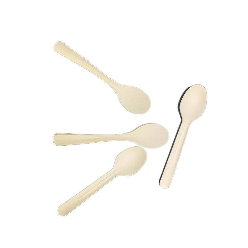Compostable Natural Paper Spoon Cutlery Utensil Sets Biodegradable Disposable