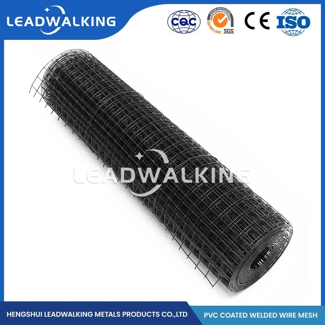 Leadwalking PVC recubierta soldada malla Fabricantes ODM personalizado 2X2 soldado Malla de alambre malla de alambre soldada de China con revestimiento de plástico para Jaula de animales