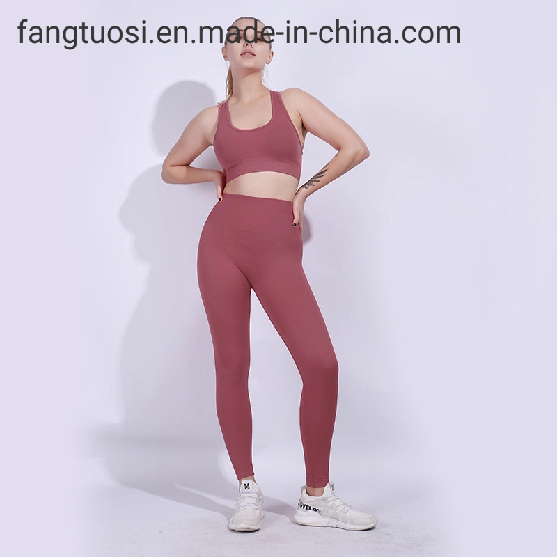 Baixa reciclado QUANTIDADE MÍNIMA DE DESGASTE ativo definido Ginásio Conjuntos de Fitness modelitos mulheres sutiã de desporto Definir Yoga Fitness Suit roupas de ginástica