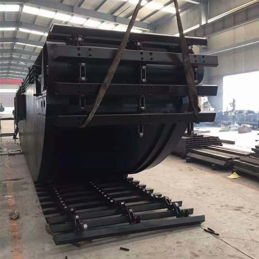 Hydraulic Crawler Attachment Dredger Floating Pontoon Lake Swamp Buggy Amphibious Excavator Pontoon