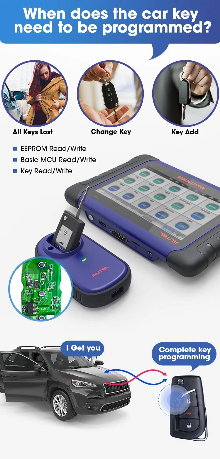 Chargeur portable automatique Power Auto Smart Key Programmer Im508 dans outil de diagnostic, Im608, Im608PRO