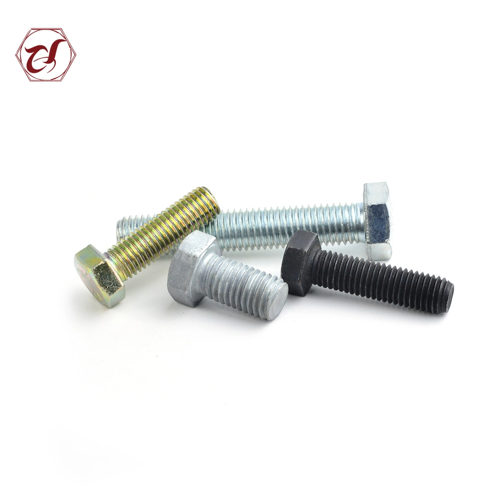 Hex Head Yellow Zinc Plated DIN933 Hex Bolt/White Zinc Bolt/HDG Bolt