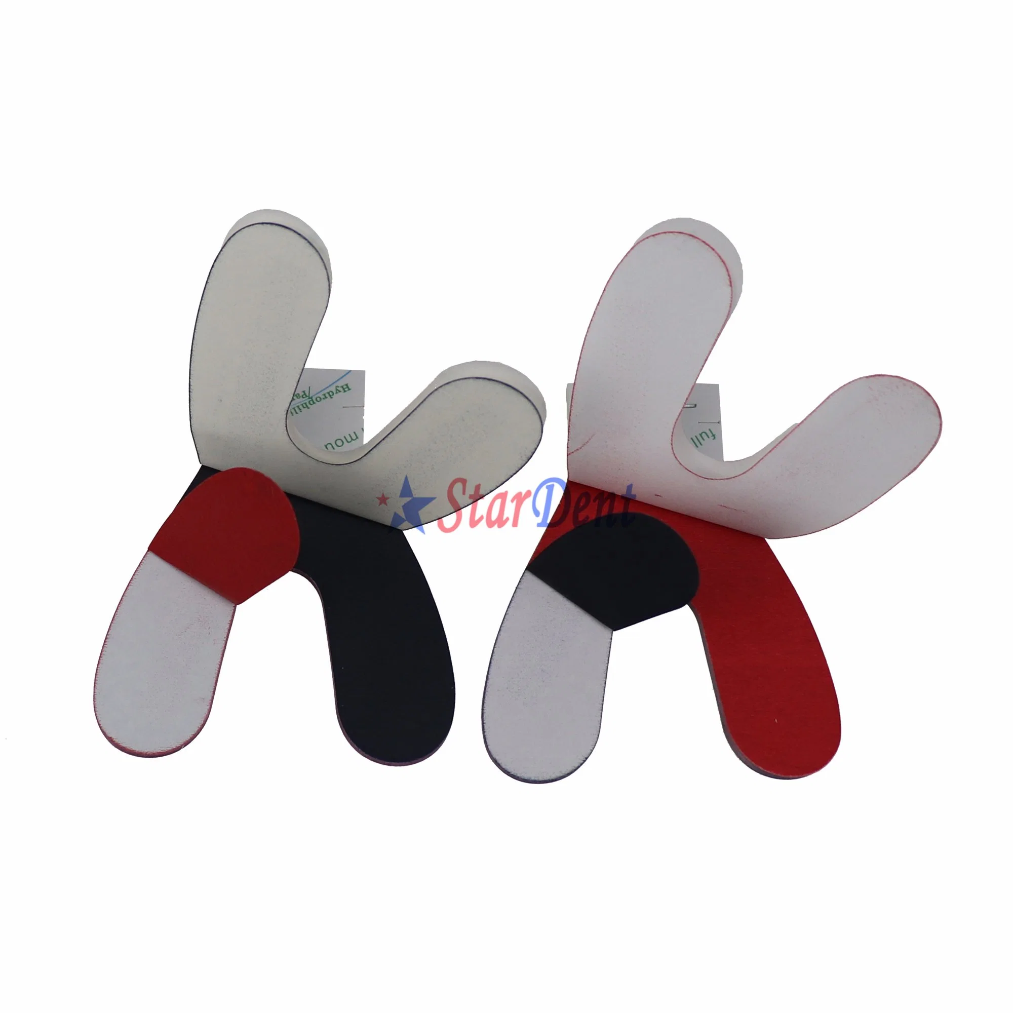 Dental Articulating Paper Horseshoe Type Articulator Paper Blue/Red for Denture Teeth Red Color