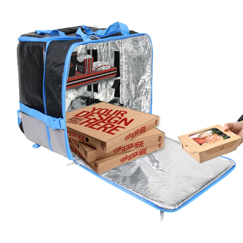 Custom logo isolamento grosso Food Delivery Bag Cooler mochila térmica Para saco de entrega de alimentos