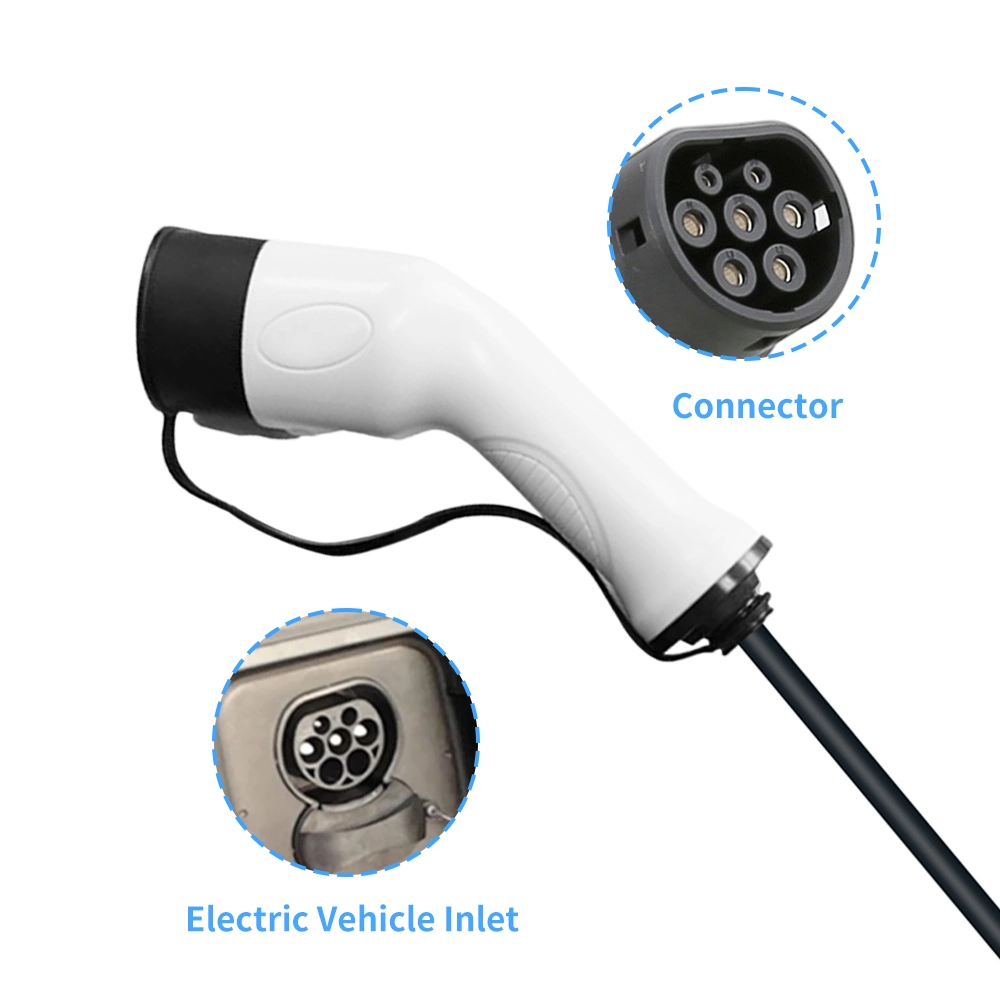 Veículos eléctricos do tipo 2 corrente regulável 8A 10A 13A 16A Carregador portátil EV IEC 62196