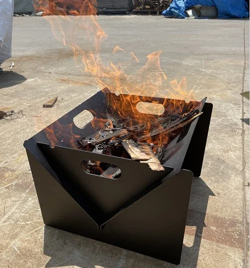 Barbacoa plegable de madera al aire libre fuego ardiente parrilla con Smokelessitem