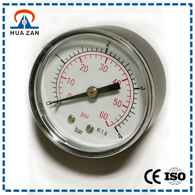 Stainless Steel Low Pressure Gauge High Demand Mbar Pressure Gauge